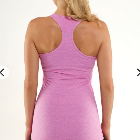 Lululemon Cool Racerback Tank Heathered Smoky Rose Size 4 - Picture 2 of 10